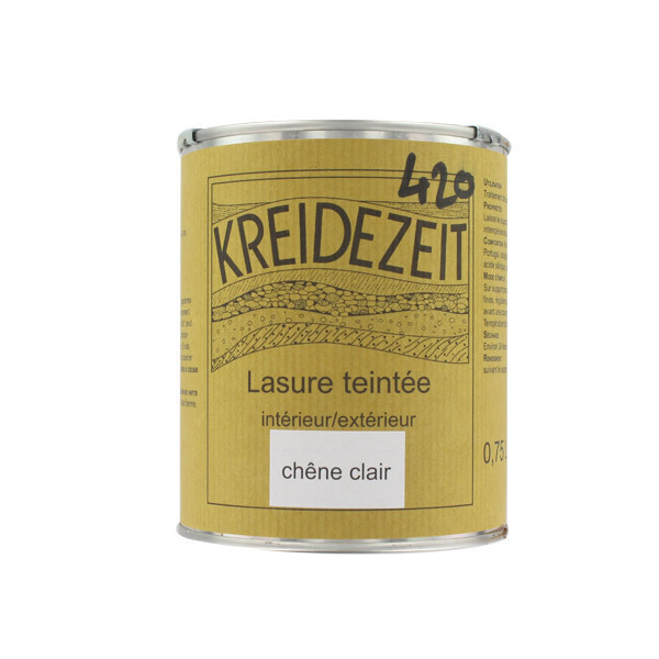 Lasure teintée à l'huile Chêne clair 0.75L Kreidezeit | Acheter sur ...