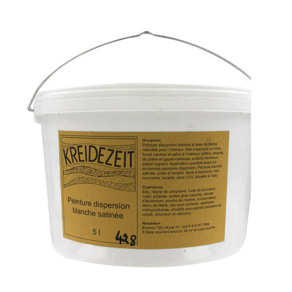 Peinture Dispersion Satinée 5L Kreidezeit | Acheter sur Greenweez.com