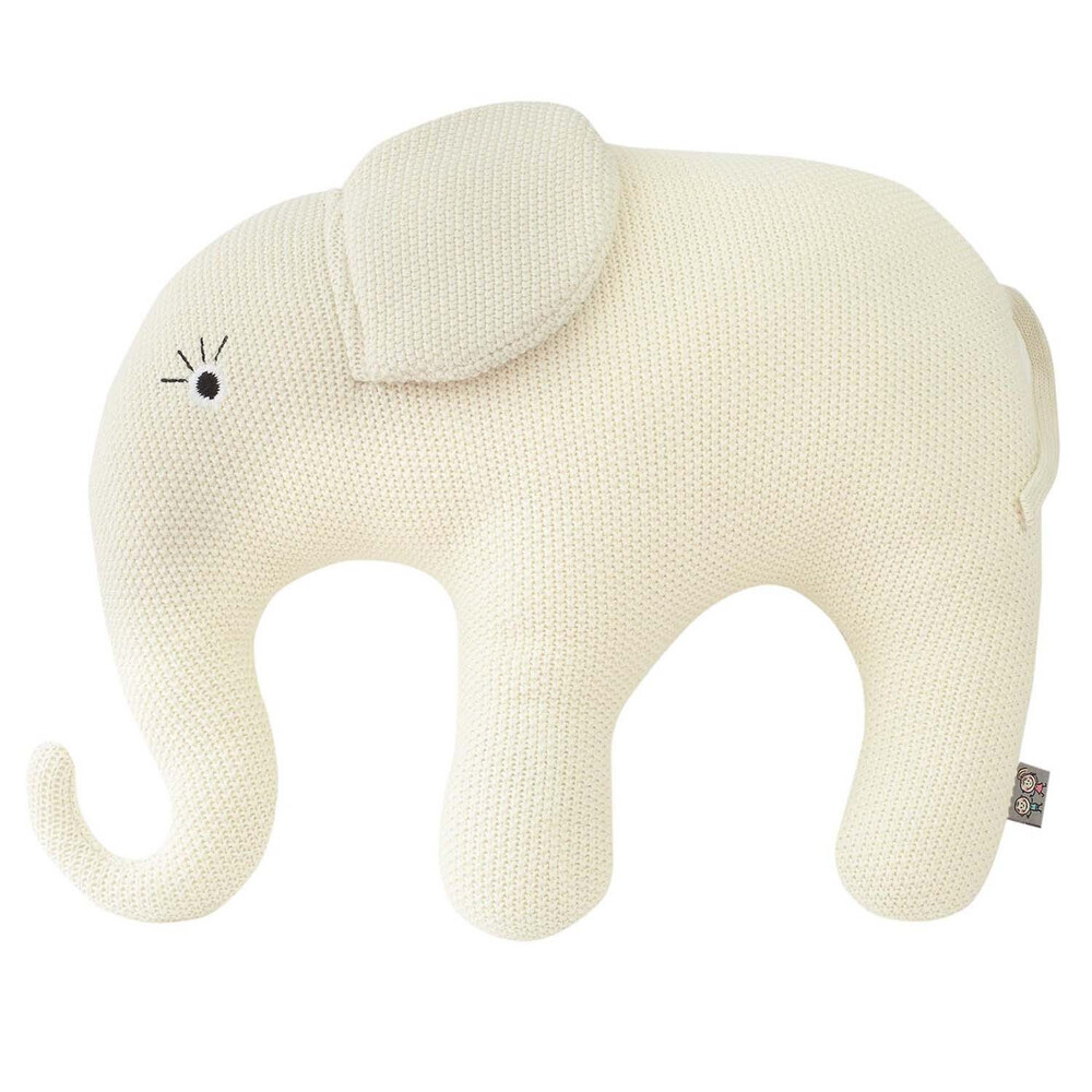 SEVIRA KIDS - Grande peluche en coton tricot Eléphant