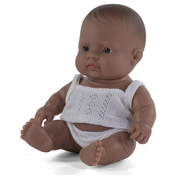 Miniland - Poupée bébé petit garçon, 21cm, Latino-américain