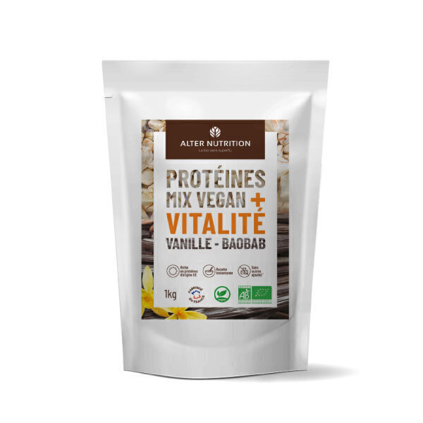 Alter Nutrition - Protéine + BIO Vitalite Vanille Baobab 1 kg