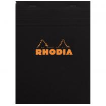 Rhodia - Bloc BLACK N°16 14,8x21cm 80F agrafées 80g Q.5x5