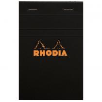 Rhodia - Bloc BLACK N°14 11x17cm 80F agrafées 80g Q.5x5