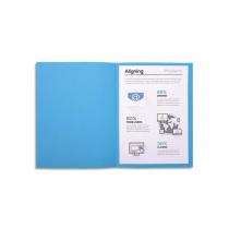 Exacompta - Paquet de 100 chemises Forever® 220 recyclé 24x32cm Bleu vif