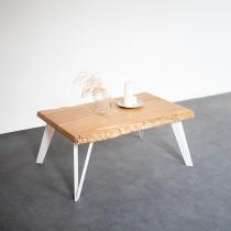 Ripaton - Le Cavalier Pied de table en Acier : 40 cm, Blanc Étienne