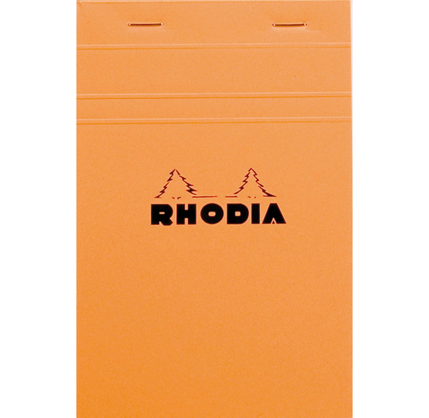 Rhodia - Bloc ORANGE N°14 11x17cm 80F agrafées 80g Q.5x5
