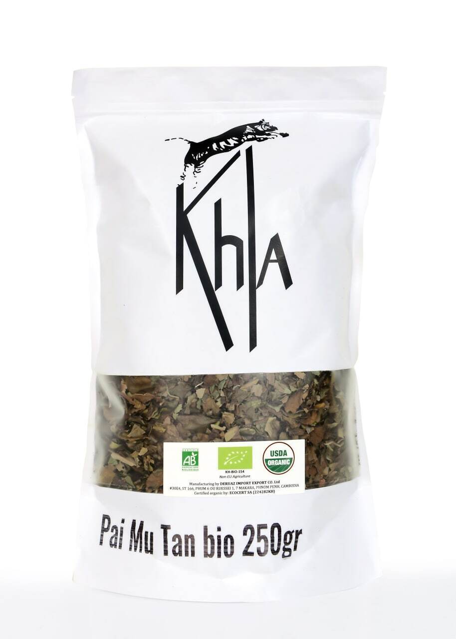 Khla - Thé blanc bio de Chine - Paï Mu Tan - Poche vrac - 250g