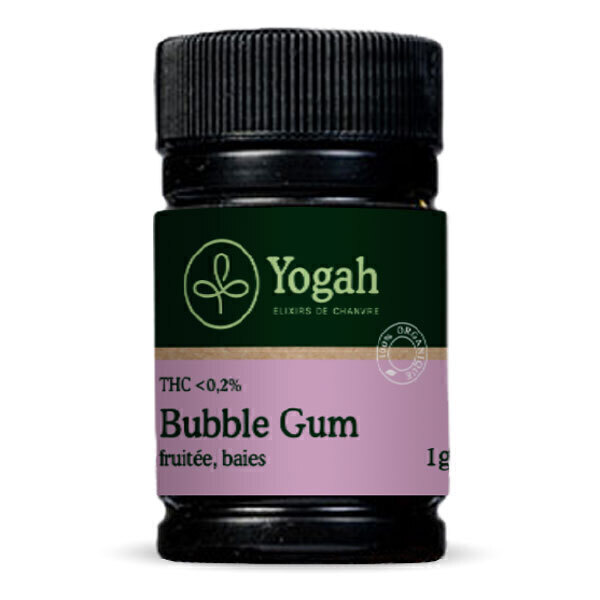 Yogah - Fleurs de CBD 2,9% BubbleGum 1g