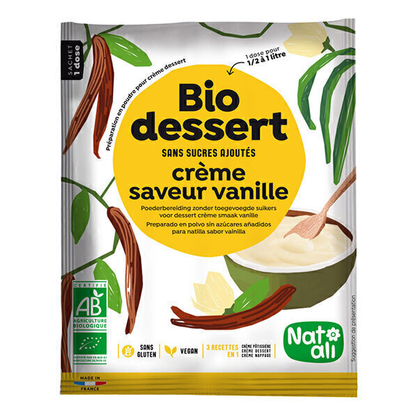 Natali - Préparation Bio dessert Vanille 35g