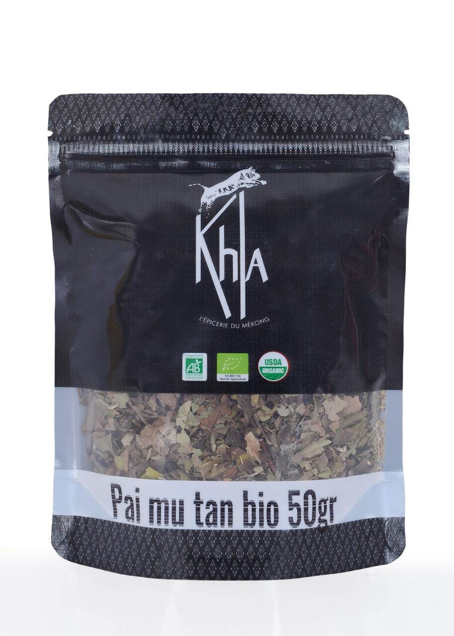 Khla - Thé blanc bio de Chine - Paï Mu Tan - Poche vrac - 50g
