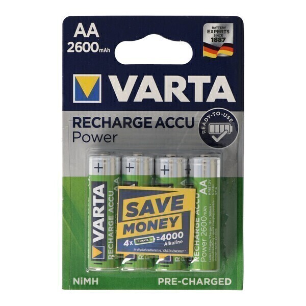 VARTA - Varta Ready2Use 2600mAh Mignon piles AA AA pack de 4 y compris