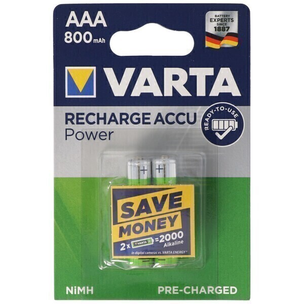 VARTA - VARTA Ready2use Batterie Micro / AAA 56703 Paquet de 2