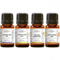 MyCosmetik - Pack 4 huiles Essentielles BIO - Anti stress - 5 ml