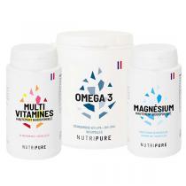 Nutripure - Pack Incontournables  Multivitamines  Magnésium  Omega 3