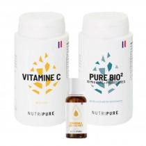 Nutripure - Pack Immunité  Multivitamines  Pure Biotiques  Vitamine D3 K2