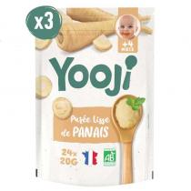 Yooji - Yooji - Purée lisse panais bio  12 repas bébé dès 4 mois 