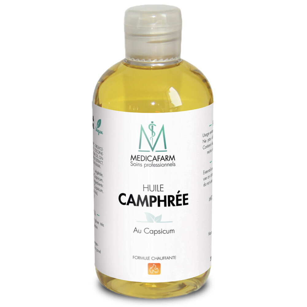Medicafarm - MEDICAFARM - Huile Camphrée - Au capsicum - Action chauffante