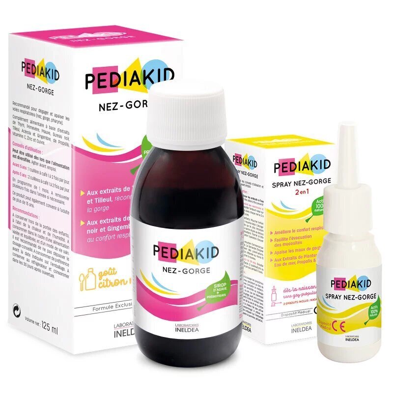 Pediakid - PEDIAKID - Pack nez-gorge sirop & spray