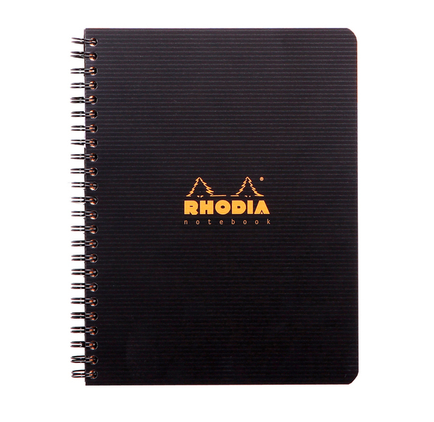Rhodia - Cahier à spirale 'Note Book', A5, ligné, noir