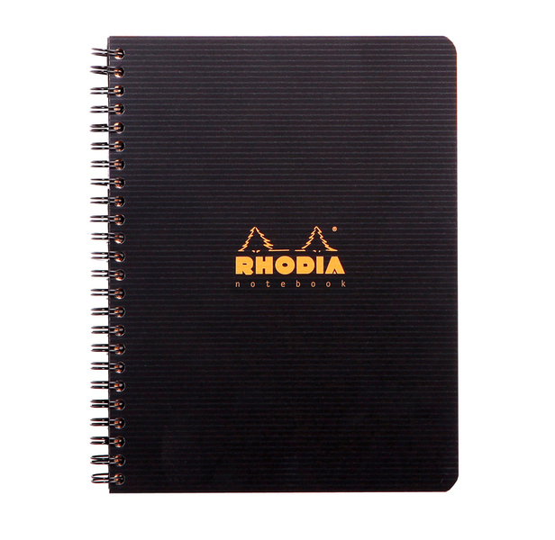 Rhodia - Cahier à spirale 'Note Book', A5, quadrillé 5x5, noir