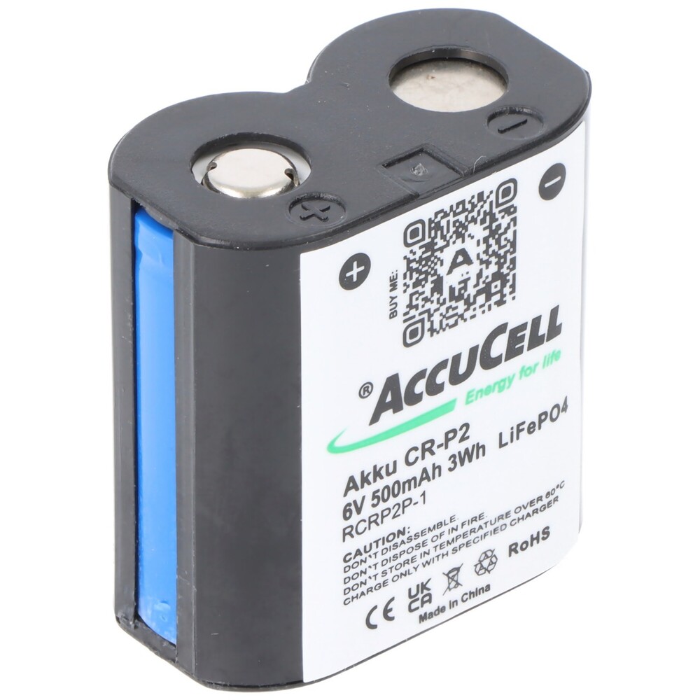 AccuCell - Accumulateur Li-ion rechargeable CR-P2 Accumulateur rechargeable