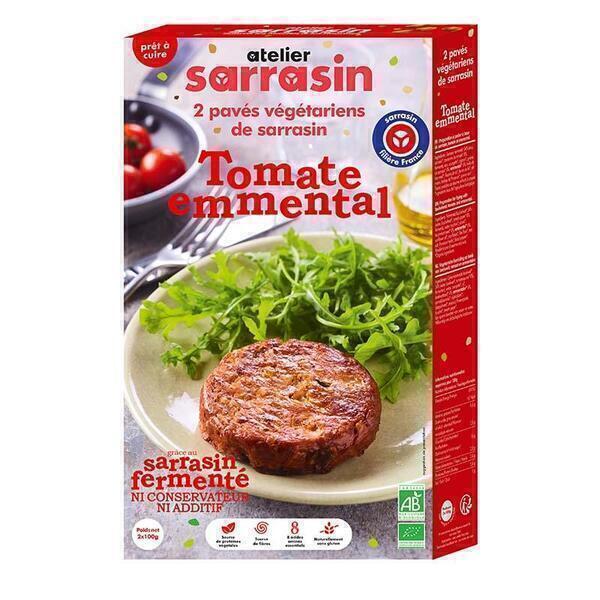 Atelier Sarrasin - 2 Pavés végétarien de sarrasin cuisiné tomate/emmental bio