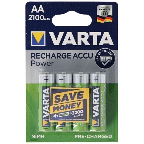 VARTA - VARTA Ready2use Pile Rechargeable Mignon / AA 56706 Paquet de 4