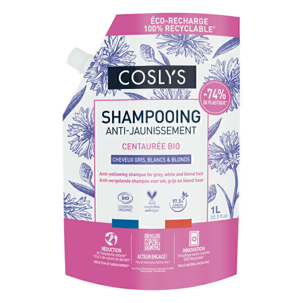 Coslys - Eco-Recharge Shampoing anti-jaunissement 1L