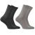 2 paires de chaussettes fines 98% coton bio gris/gris T43-46