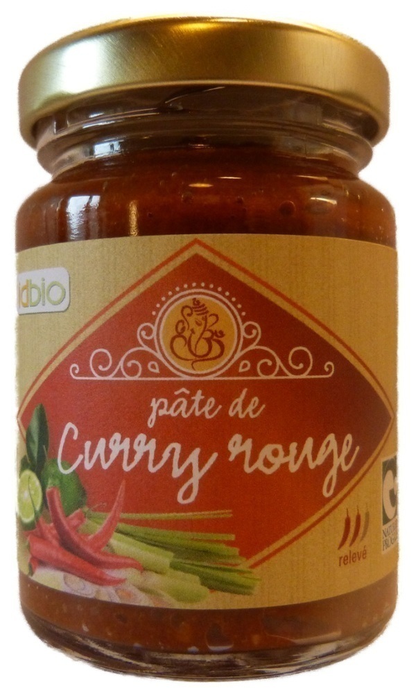 ID Bio - Pâte de curry rouge - 90g