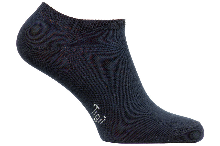 TIGIL - 2 paires de chaussettes invisibles 98% coton bleu T43-46