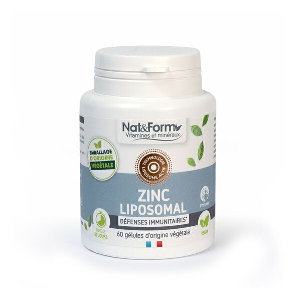 Nat & Form - Zinc Liposomal 60 gélules