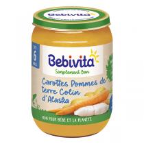 Bebivita - Pot carottes pommes de terre colin d'Alaska dès 6 mois 190g