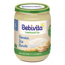 Bebivita - Pot panais riz dinde dès 6 mois 190g