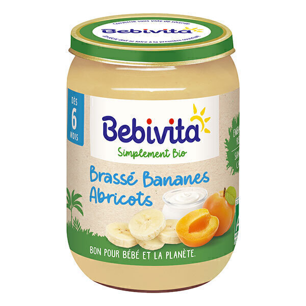 Bebivita - Brassé bananes abricots dès 6 mois 190g