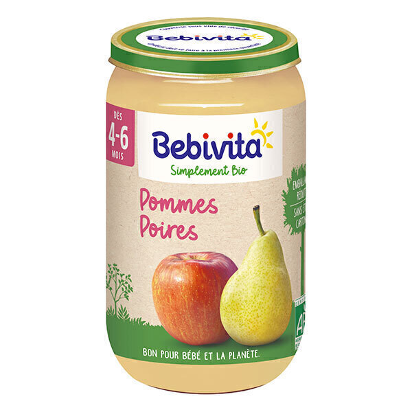 Bebivita - Pot pommes poires dès 4-6 mois 250g