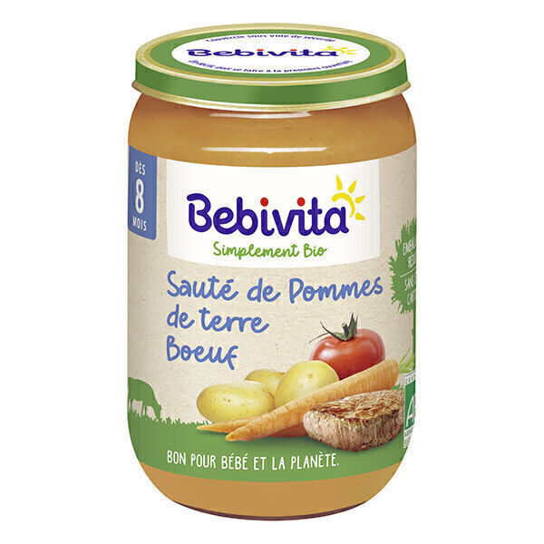 Bebivita - Pot sauté de pommes de terre boeuf dès 8 mois 220g
