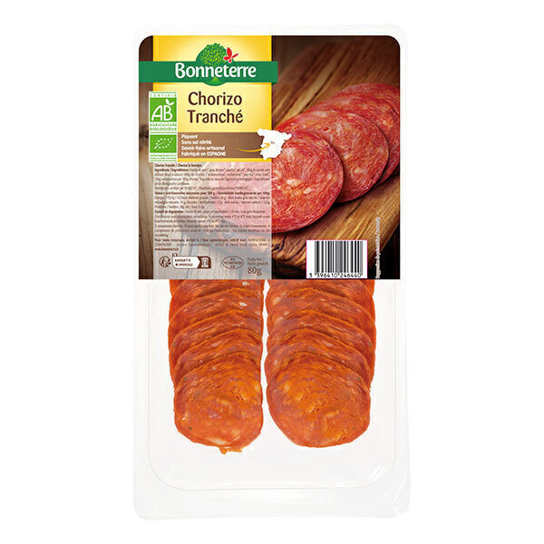 Bonneterre - Chorizo en tranches 80g