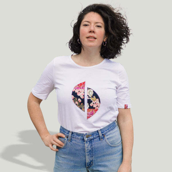 Mémoire de Tissus - T-shirt femme 100% coton bio  Yin & Yang