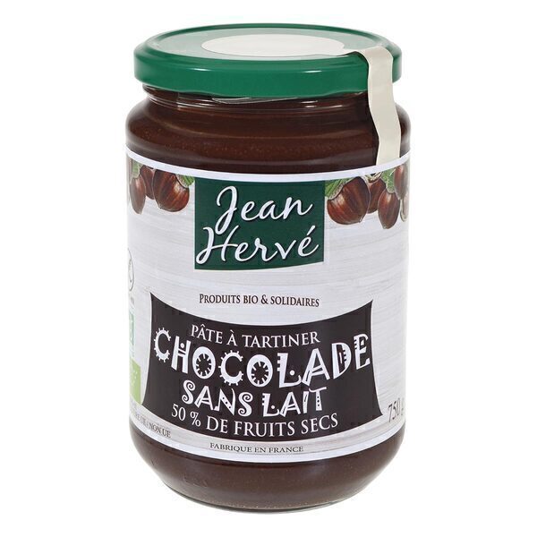 Jean Hervé - Pâte à tartiner chocolade sans lait 750g