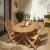 Salon de jardin en teck : table ovale et 4 chaises pliables