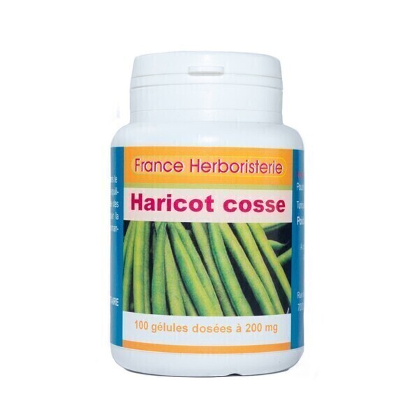 France Herboristerie - GELULES HARICOT cosse 100 gélules dosées à 200 mg.