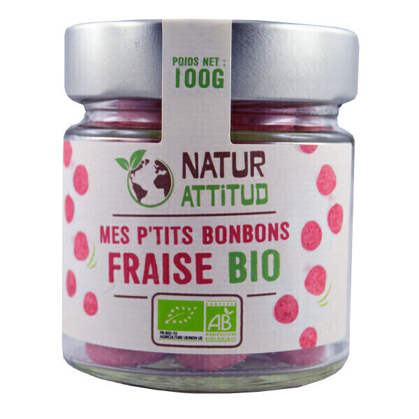 Natur Attitud - Bonbons Fraise Bio - 100 g