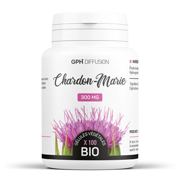 Gph diffusion - Chardon Marie biologique 300 mg - 100 gélules végétales