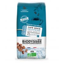Biodyssée - Café Grain Bio Décaféiné 100% Arabica - 1kg