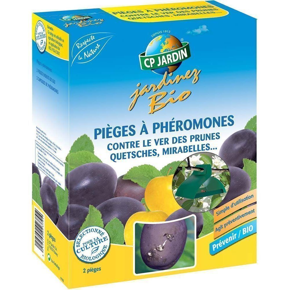 Cp Jardin - 2 pièges à phéromones contre le ver des prunes
