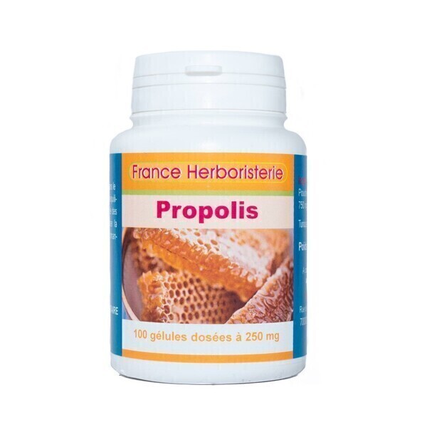 France Herboristerie - GELULES PROPOLIS 100 gélules dosées à 250 mg
