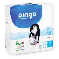 36 Couches Ecologiques Jetables T5 11 25kg Pingo