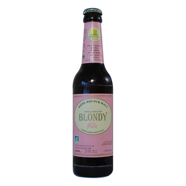 Moulin des Moines - Bière sans alcool Blondy Epeautre 33cL