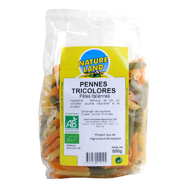 Pennes Tricolores BIO 500g Moulin des Moines | Acheter sur ...